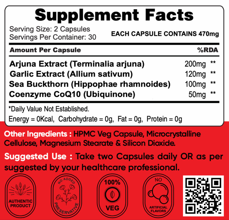 Heart Health capsule – Cardiovascular Health | Improve Metabolism - Image 3