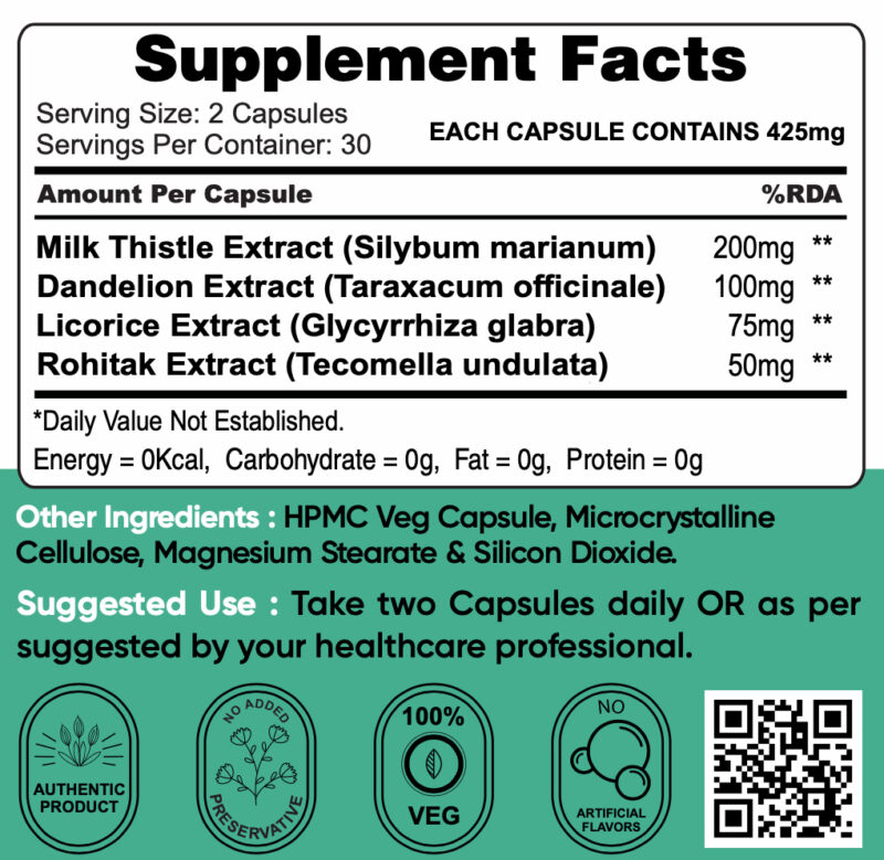 Liver Armour – Liver Detox Tablets | Appetite Control | Antioxidant Supplement - Image 3