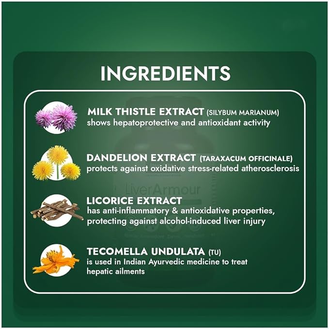 Liver Armour – Liver Detox Tablets | Appetite Control | Antioxidant Supplement - Image 5