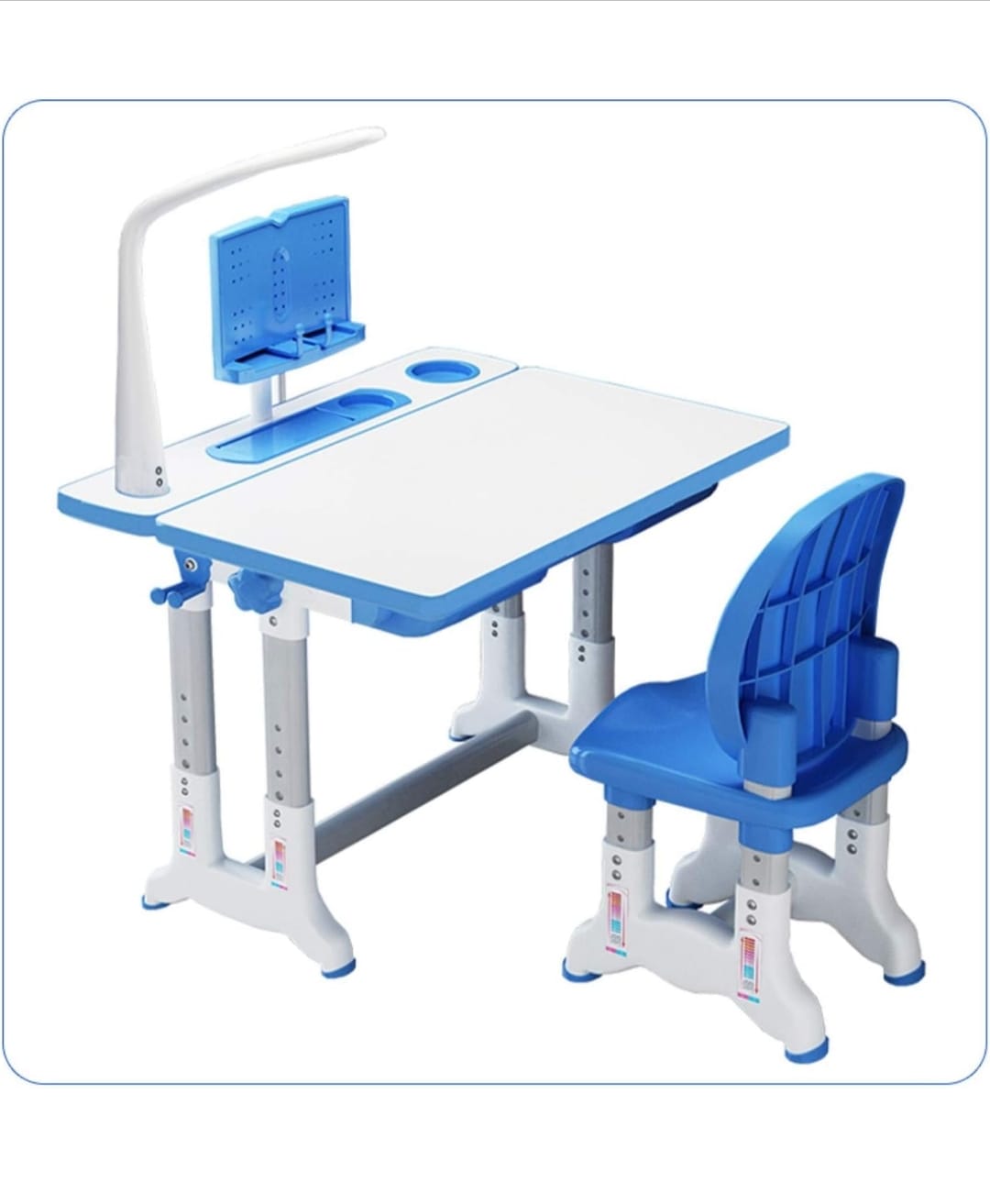 Occupational Therapy Table (Kids Table with chair, drawer, book keeper and light)